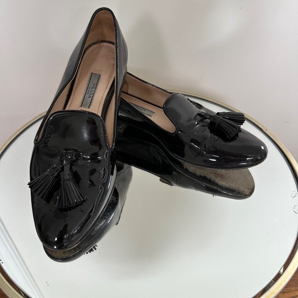 Prada Tassle Loafers - Picture 1 of 4